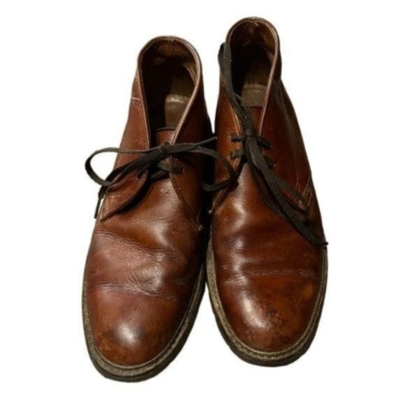Frye Mens Brown Leather Chukka Boot Tie Size 9 main image 4